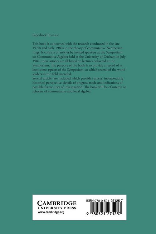 Produktbild: Commutative Algebra