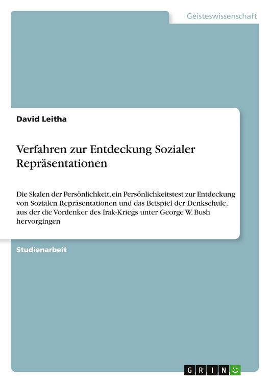 Produktbild: Verfahren zur Entdeckung Sozialer Repr&auml;sentationen