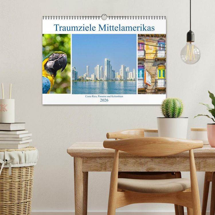Produktbild: Traumziele Mittelamerikas - Costa Rica, Panama und Kolumbien (Wandkalender 2026 DIN A3 quer), CALVENDO Monatskalender