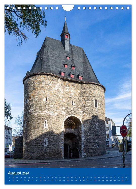Produktbild: T&uuml;rme und Tore in Aachen (Wandkalender 2026 DIN A4 hoch), CALVENDO Monatskalender