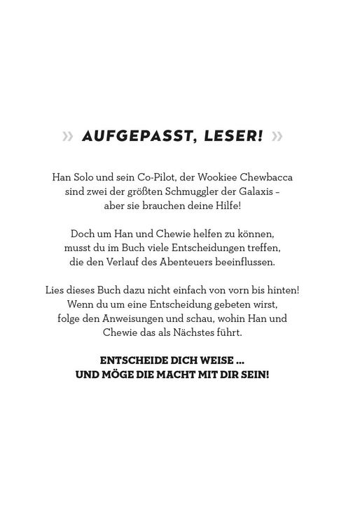 Produktbild: Star Wars: Du entscheidest: Ein Abenteuer mit Han & Chewie