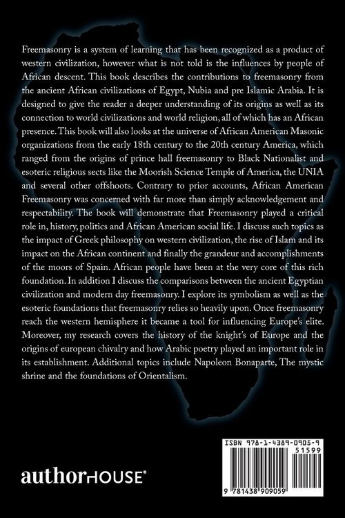 Produktbild: Freemasonry, Greek Philosophy, the Prince Hall Fraternity and the Egyptian (African) World Connection