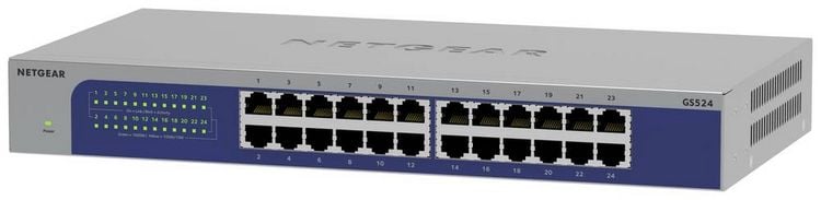 Produktbild: NETGEAR GS524-300EUS GS524-300EUS Ethernet Switch 24 Port 1 GBit/s