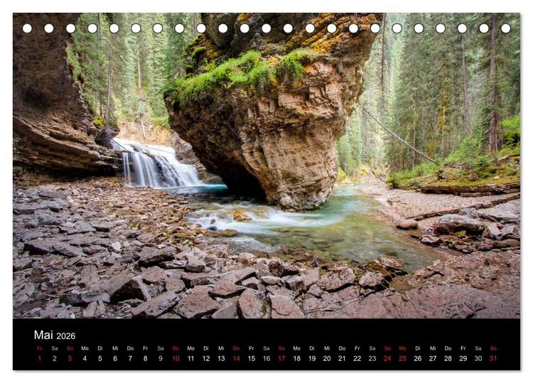 Produktbild: Die Landschaften Nordamerikas (Tischkalender 2026 DIN A5 quer), CALVENDO Monatskalender