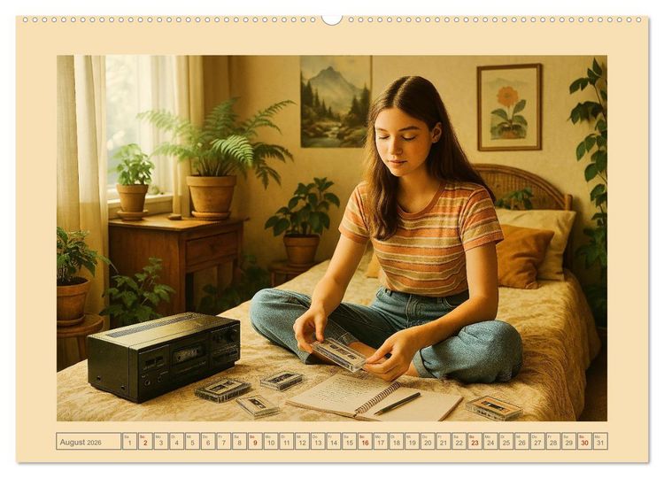 Produktbild: Hobbytr&auml;ume - Einblicke in Freizeit und Hobbys von den 50ern bis 80ern (hochwertiger Premium Wandkalender 2026 DIN A2 quer), Kunstdruck in Hochglanz
