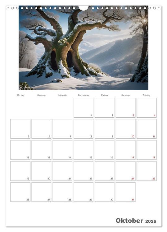 Produktbild: Der Zauberwald Eine geheimnisvolle Reise (Wandkalender 2026 DIN A3 hoch), CALVENDO Monatskalender