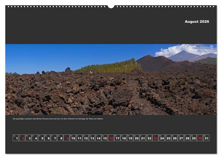 Produktbild: Teneriffa im Panorama (Wandkalender 2026 DIN A2 quer), CALVENDO Monatskalender