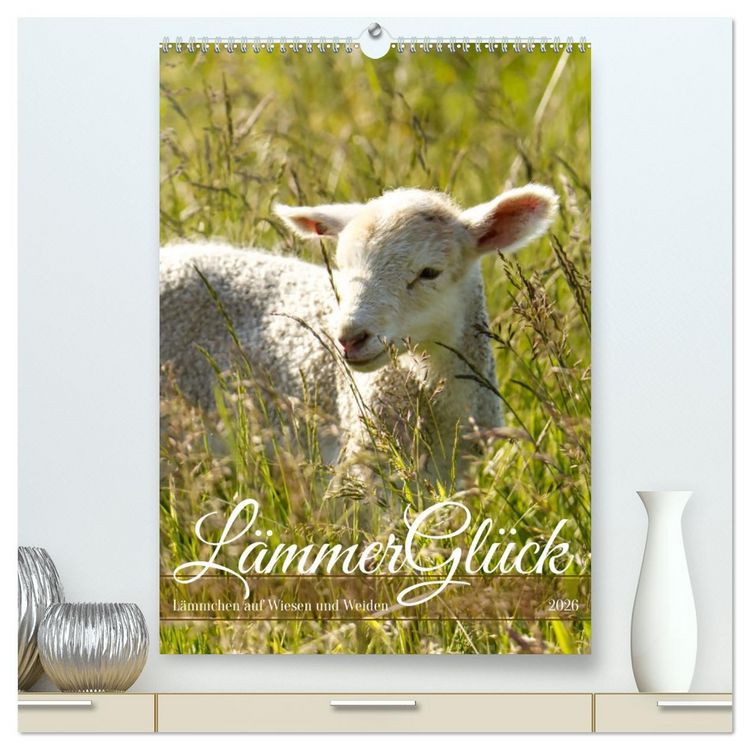 Produktbild: L&auml;mmergl&uuml;ck (hochwertiger Premium Wandkalender 2026 DIN A2 hoch), Kunstdruck in Hochglanz
