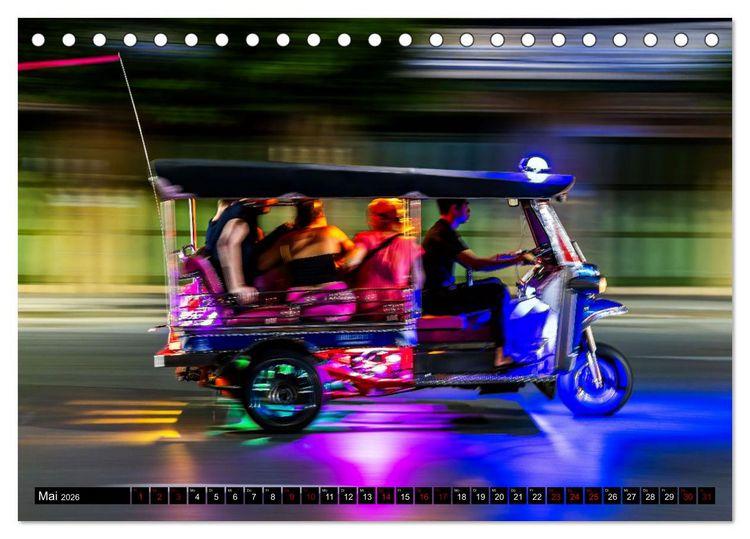Produktbild: Bangkok - pulsierende Hauptstadt Thailands (Tischkalender 2026 DIN A5 quer), CALVENDO Monatskalender