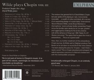 Produktbild: Wilde plays Chopin Vol.3