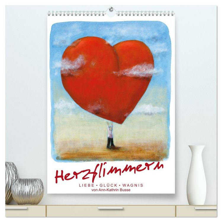 Produktbild: Herzflimmern (hochwertiger Premium Wandkalender 2026 DIN A2 hoch), Kunstdruck in Hochglanz
