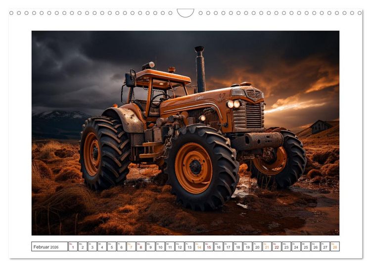 Produktbild: Surrealistische Traktoren (Wandkalender 2026 DIN A3 quer), CALVENDO Monatskalender