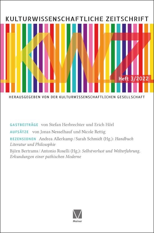 Produktbild: Kulturwissenschaftliche Zeitschrift 2022/3