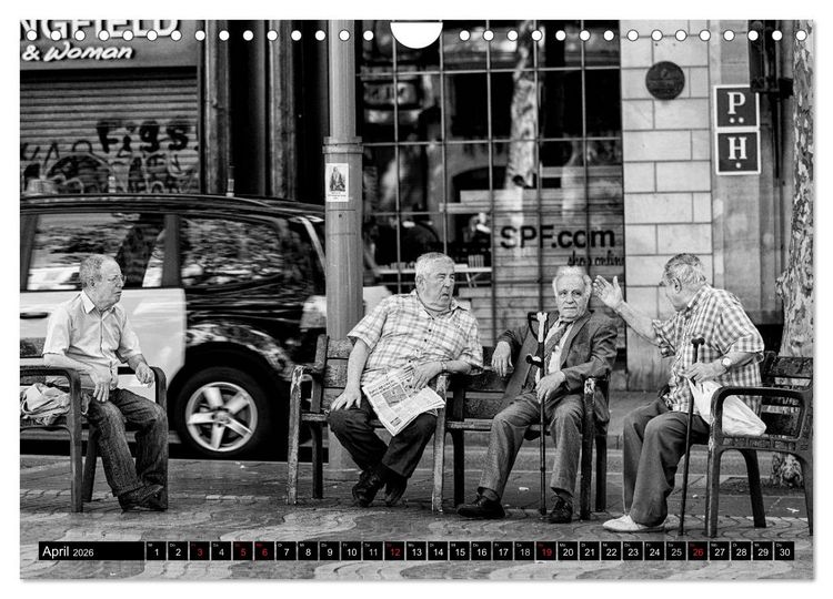 Produktbild: Streetlife Barcelona (Wandkalender 2026 DIN A4 quer), CALVENDO Monatskalender