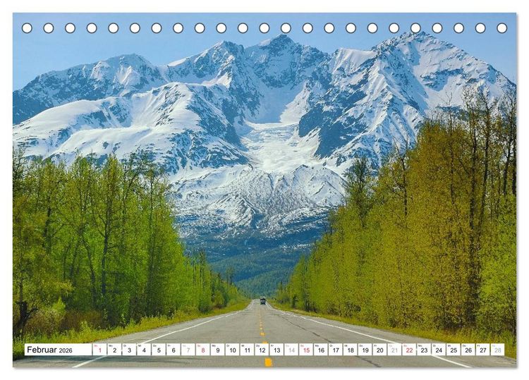 Produktbild: Alaska - Lockruf der Wildnis (Tischkalender 2026 DIN A5 quer), CALVENDO Monatskalender