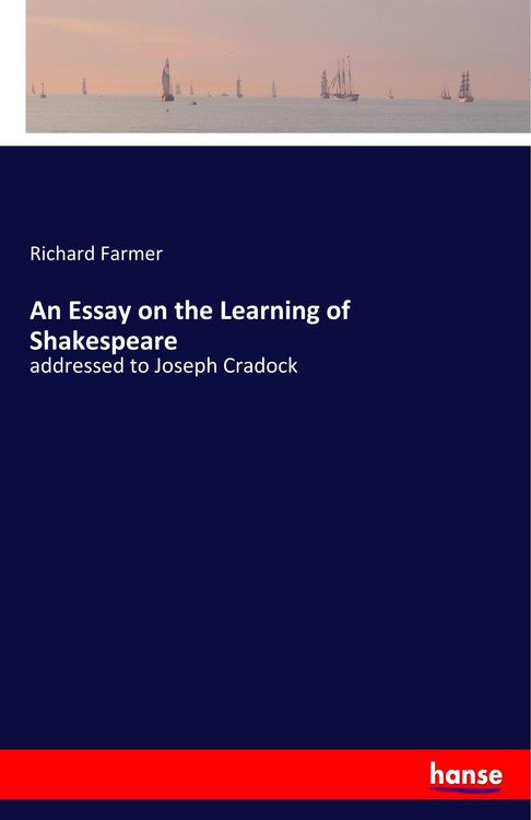 Produktbild: An Essay on the Learning of Shakespeare