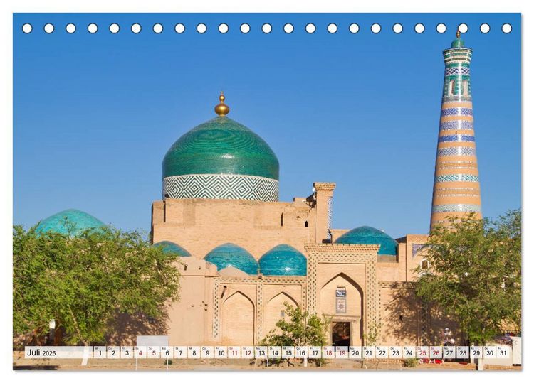 Produktbild: Usbekistan Mythos Seidenstra&szlig;e hautnah (Tischkalender 2026 DIN A5 quer), CALVENDO Monatskalender