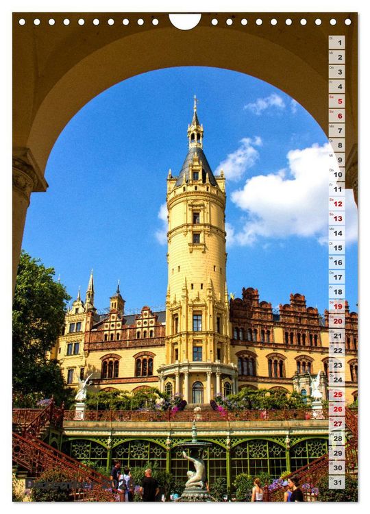 Produktbild: Schweriner Schloss - Impressionen aus Mecklenburg-Vorpommern (Wandkalender 2026 DIN A4 hoch), CALVENDO Monatskalender