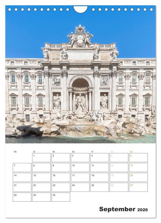 Produktbild: Rom - Kunst, Kultur und Geschichte (Wandkalender 2026 DIN A4 hoch), CALVENDO Monatskalender