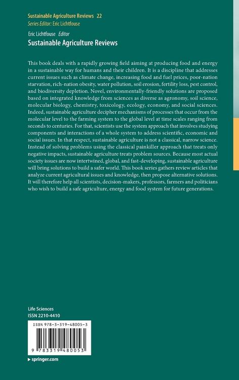 Produktbild: Sustainable Agriculture Reviews