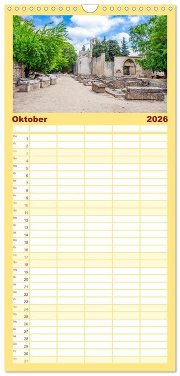 Produktbild: Familienplaner 2026 - Provence. Licht und Lebensfreude mit 5 Spalten (Wandkalender, 21 x 45 cm) CALVENDO