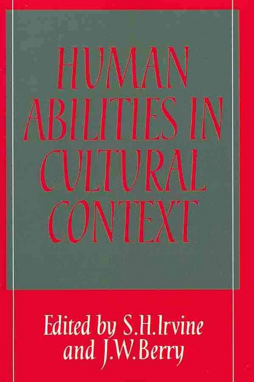 Produktbild: Human Abilities in Cultural Context
