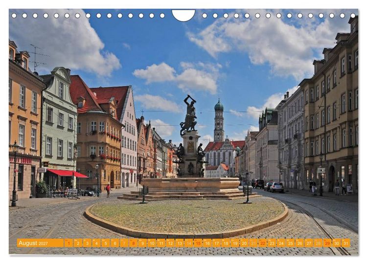 Produktbild: Augsburg und Umgebung (Wandkalender 2027 DIN A4 quer), CALVENDO Monatskalender