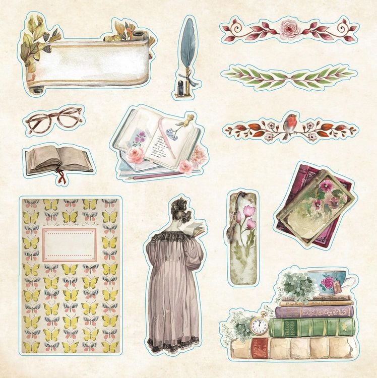 Produktbild: Bibliophilia Ephemera Sticker Book (Over 780 Stickers)
