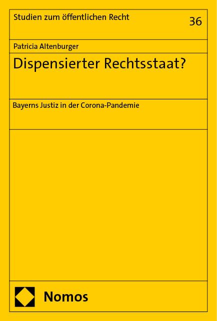 Produktbild: Dispensierter Rechtsstaat?