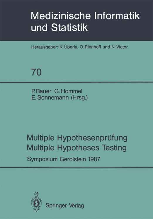 Produktbild: Multiple Hypothesenpr&uuml;fung / Multiple Hypotheses Testing