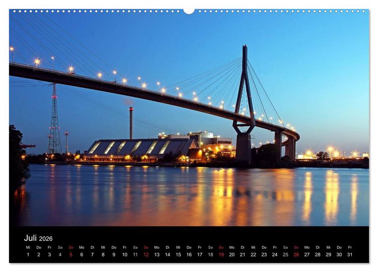 Produktbild: Hamburg (Wandkalender 2026 DIN A2 quer), CALVENDO Monatskalender