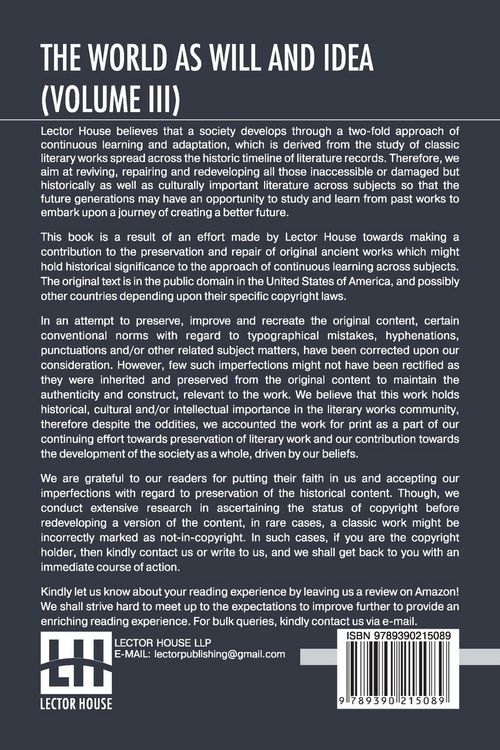 Produktbild: The World As Will And Idea (Volume III)