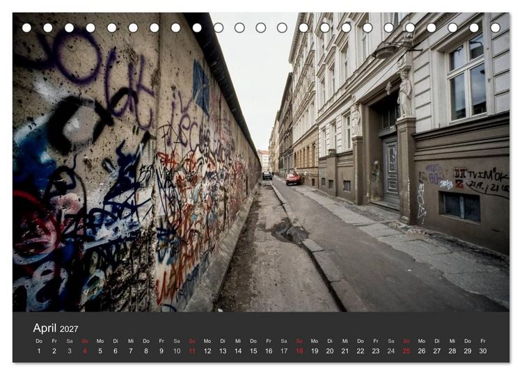 Produktbild: Berlin - der Fall der Mauer (Tischkalender 2027 DIN A5 quer), CALVENDO Monatskalender