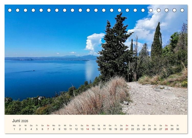 Produktbild: Wanderreise Gardasee (Tischkalender 2026 DIN A5 quer), CALVENDO Monatskalender