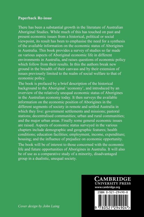 Produktbild: The Economic Status of Australian Aborigines