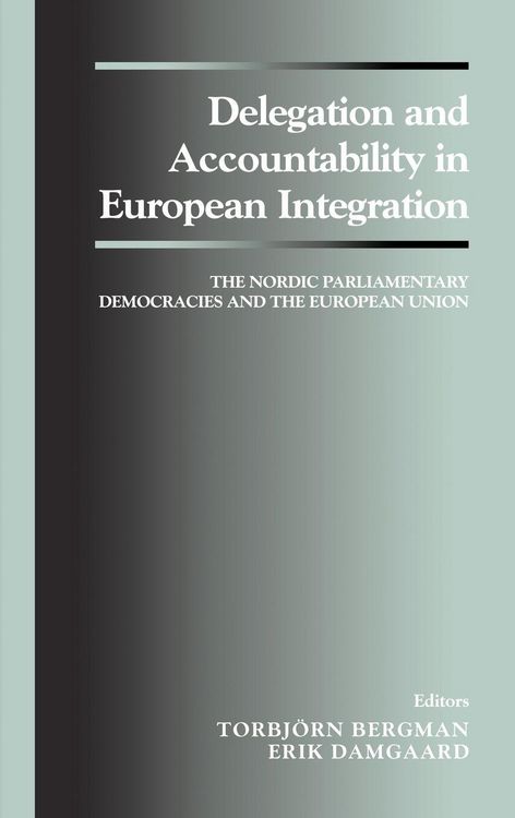 Produktbild: Delegation and Accountability in European Integration