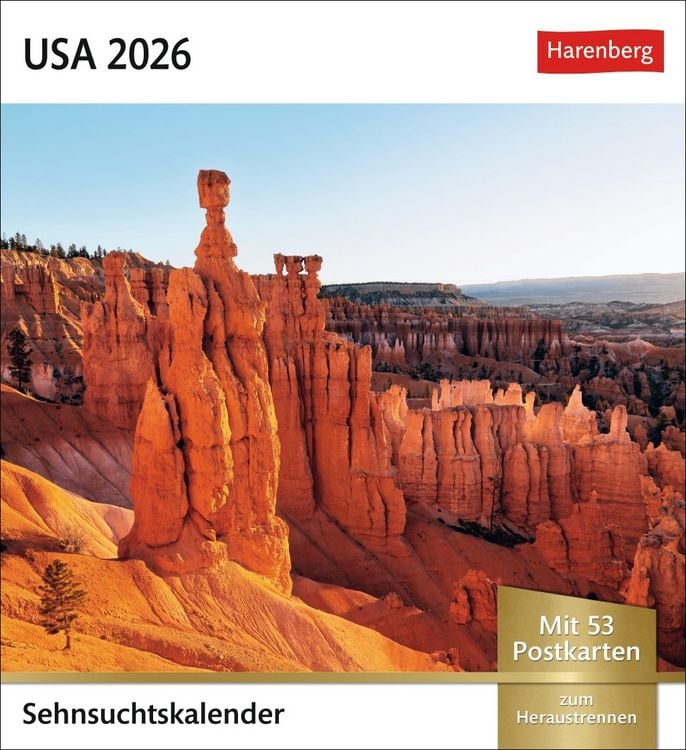 Bild vom Artikel USA Sehnsuchtskalender 2026 - Wochenkalender mit 53 Postkarten vom Autor Rainer Grosskopf