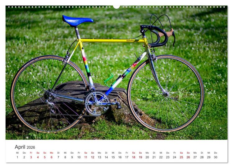 Produktbild: Stahlrenner - Rennrad-Klassiker aus Europa (hochwertiger Premium Wandkalender 2026 DIN A2 quer), Kunstdruck in Hochglanz