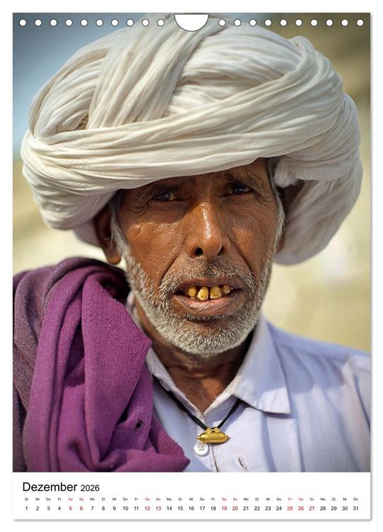 Produktbild: Portraits - Nordindien (Wandkalender 2026 DIN A4 hoch), CALVENDO Monatskalender