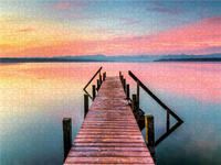 Produktbild: CALVENDO Puzzle Morgens am Starnberger See | 1000 Teile Lege-Gr&ouml;&szlig;e 64x48cm Foto-Puzzle f&uuml;r gl&uuml;ckliche Stunden