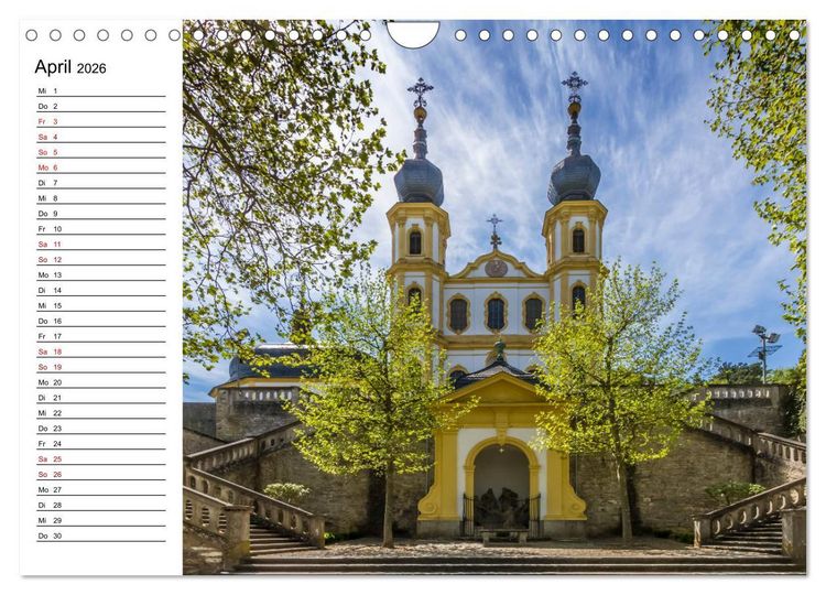 Produktbild: W&Uuml;RZBURG Historisches Stadtherz (Wandkalender 2026 DIN A4 quer), CALVENDO Monatskalender