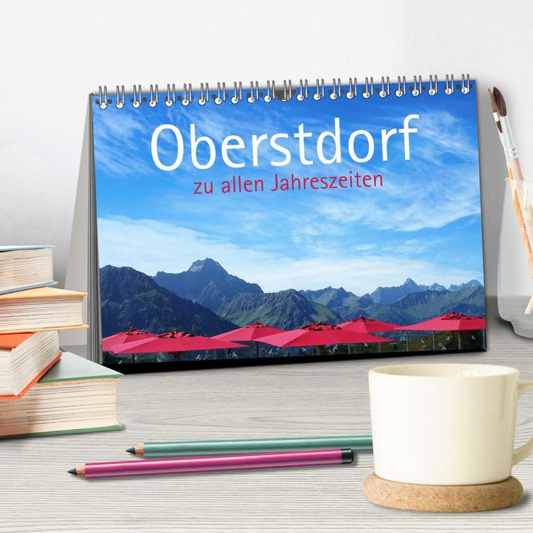 Produktbild: Oberstdorf zu allen Jahreszeiten (Tischkalender 2027 DIN A5 quer), CALVENDO Monatskalender