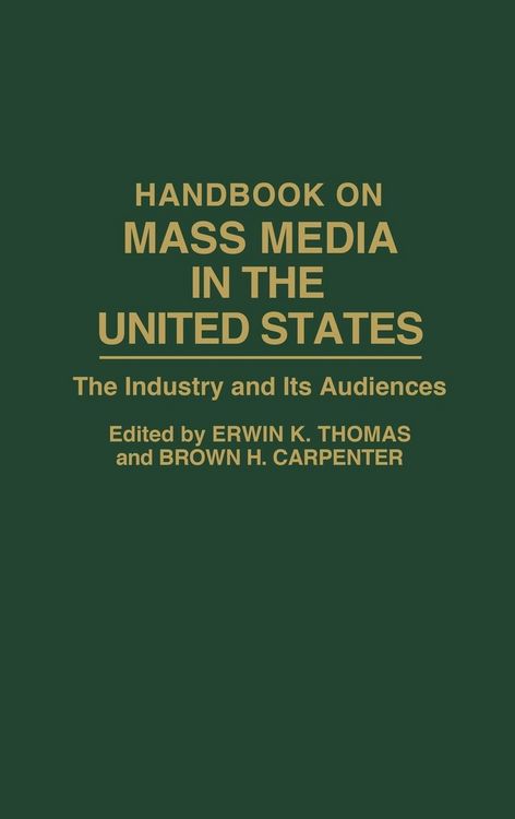 Produktbild: Handbook on Mass Media in the United States