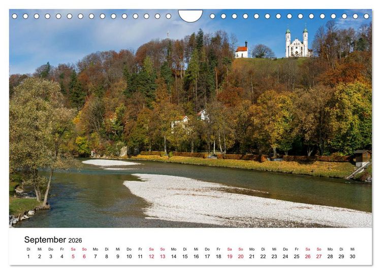 Produktbild: Bad T&ouml;lz - Perle an der Isar (Wandkalender 2026 DIN A4 quer), CALVENDO Monatskalender