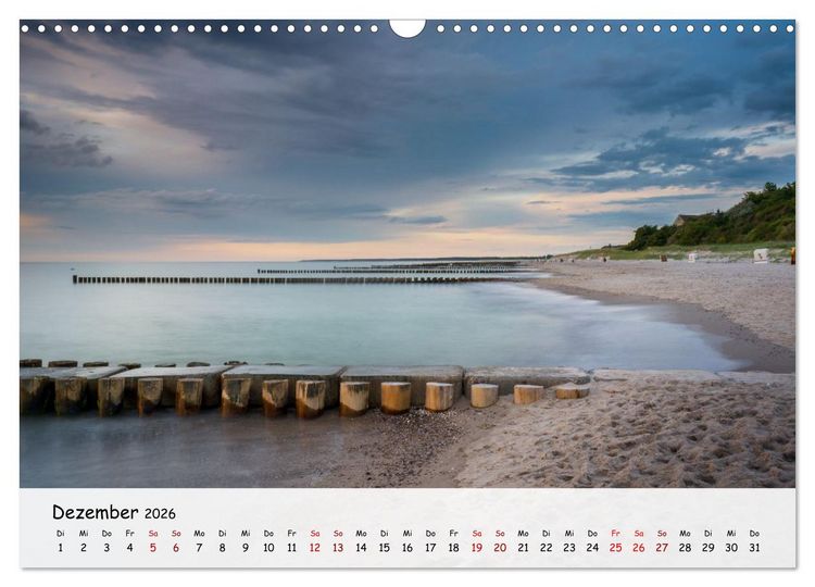 Produktbild: Fischland-Dar&szlig;-Zingst - Zwischen Bodden und Ostsee (Wandkalender 2026 DIN A3 quer), CALVENDO Monatskalender