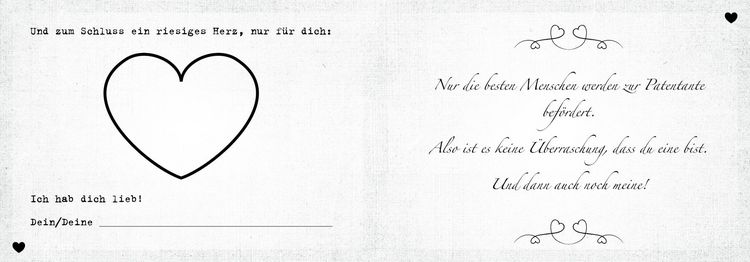 Produktbild: Was ich an dir liebe, Patentante &ndash; Version f&uuml;r Kinder