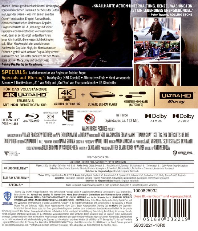 Produktbild: Training Day (+ Blu-ray)