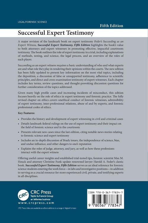 Produktbild: Successful Expert Testimony