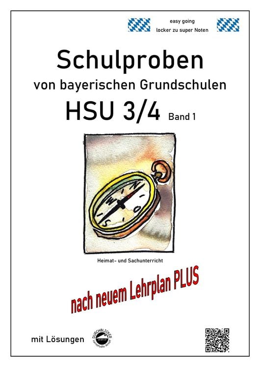 Produktbild: Schulproben von bayerischen Grundschulen - HSU 3/4 Band 1 mit ausf&uuml;hrlichen L&ouml;sungen