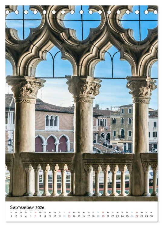 Produktbild: Venedig - Magische Impressionen (Tischkalender 2026 DIN A5 hoch), CALVENDO Monatskalender